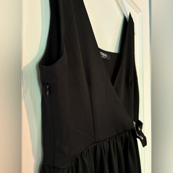 Disturbia Dress size 10 Belladonna Wrap Suspenders Midi - Picture 8 of 16